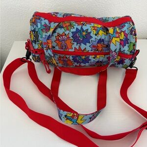 Paperchase Pet Champz Kids Superhero Barrel Bag Mini Duffle Crossbody Cartoon